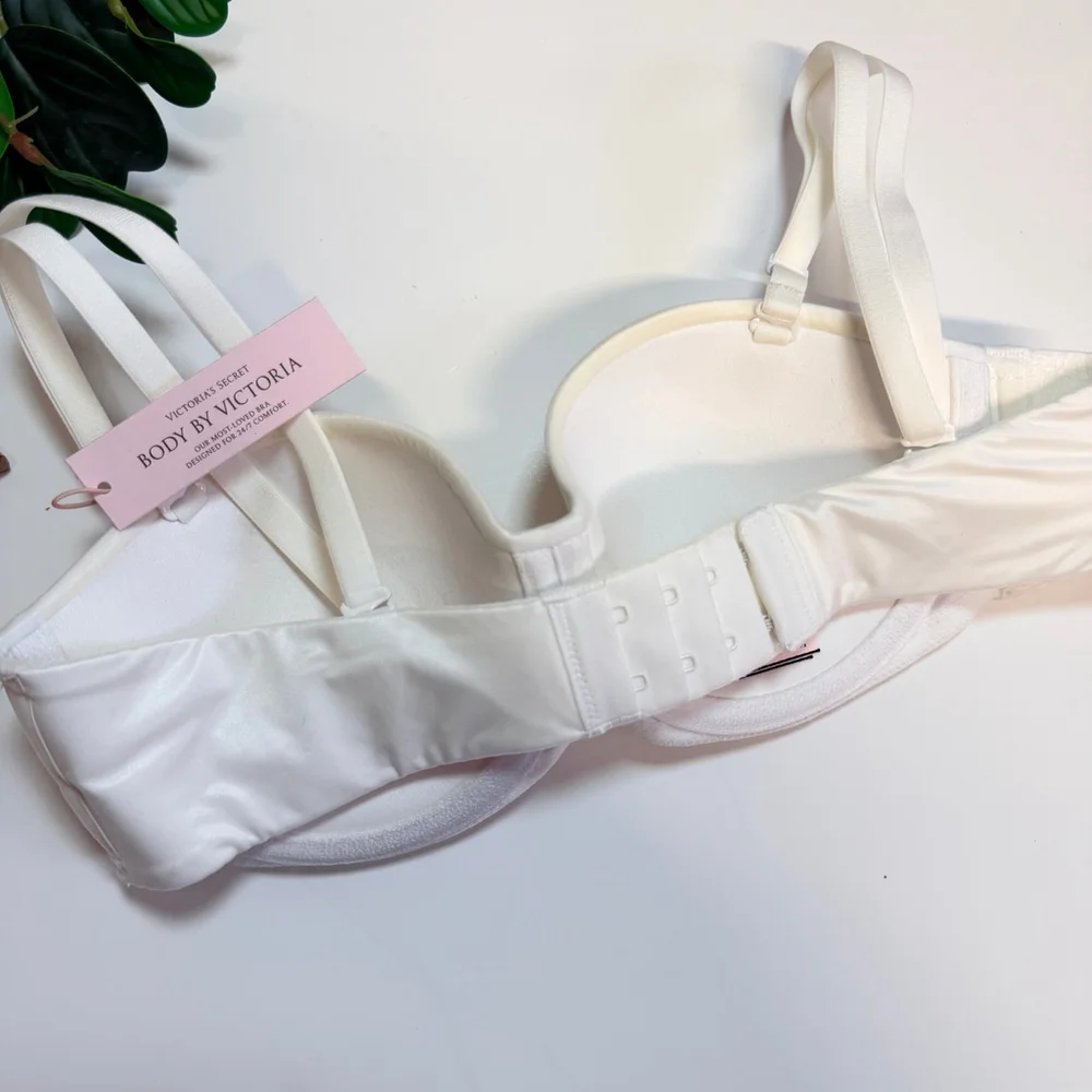 Victoria's Secret White Body By Victoria Strapless Bra 30C_4